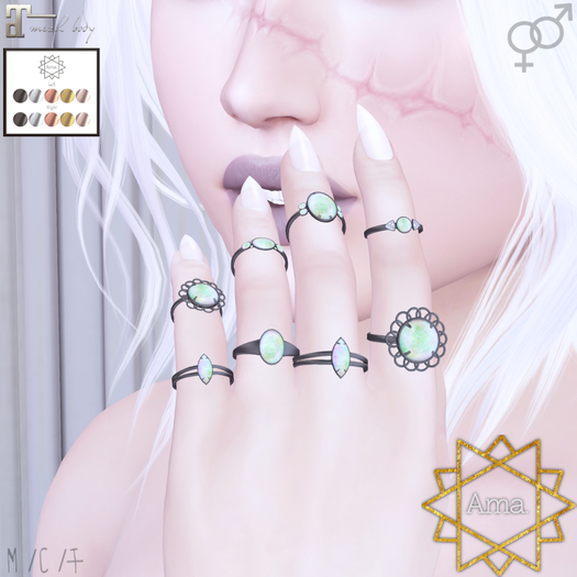Ama. : DEMO Hannah Rings [Maitreya Exp]