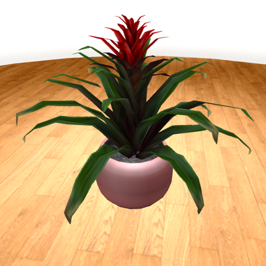 RED TROPICAL PLANT IN COLOR CHANGE POT (Copy/Mod/No Tran) - plus Resizer version - MESH