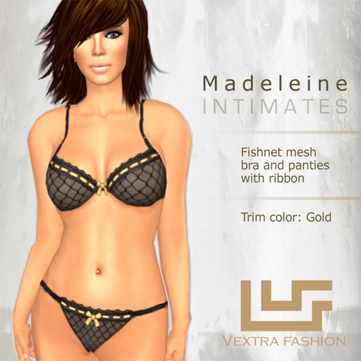 *VEXTRA FASHION* "Madeleine" Intimates - Gold *PROMO PRICE*