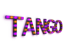 [Px] "TANGO" Illuminated Light Bulbs Sign