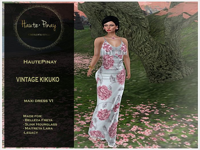 HautePinay [VINTAGE KIKUKO] Maxi Dress VI