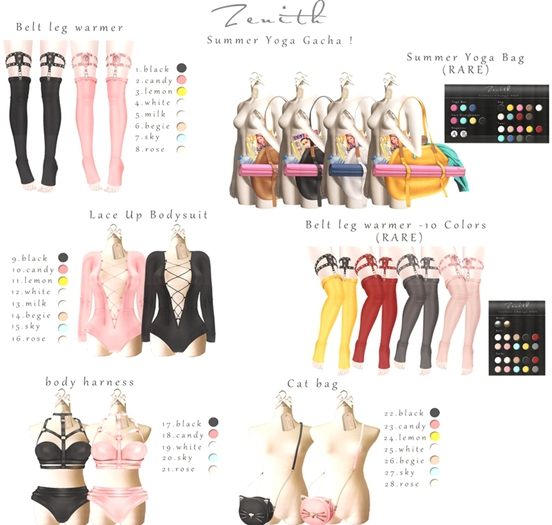 =Zenith=Belt leg warmer (10 Colors) -Maitreya - RARE