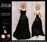 #PROMO#Delicatt Couture -Pandora Gown Dress.- Silver