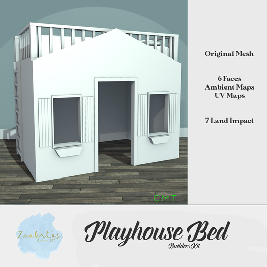 Second Life Marketplace (WEAR TO UNPACK) Zoobatos Playhouse Bed Kit