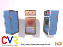 Rusty Newspaper Vending Machine