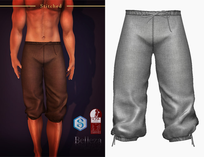 (Stitched) Gilbert Pants- White