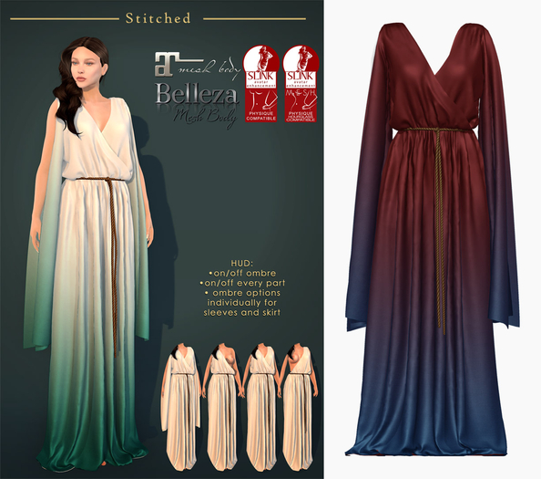 (Stitched) Hera Dress - Red
