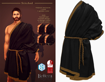 (Stitched) Zeus Tunic - Black