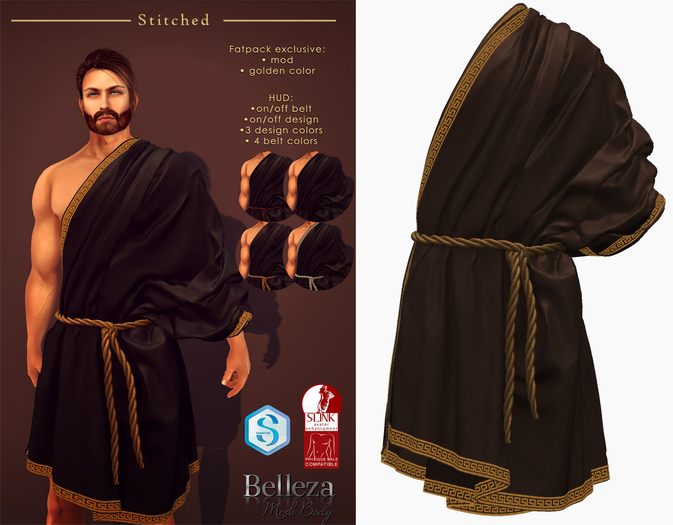 (Stitched) Zeus Tunic - Brown