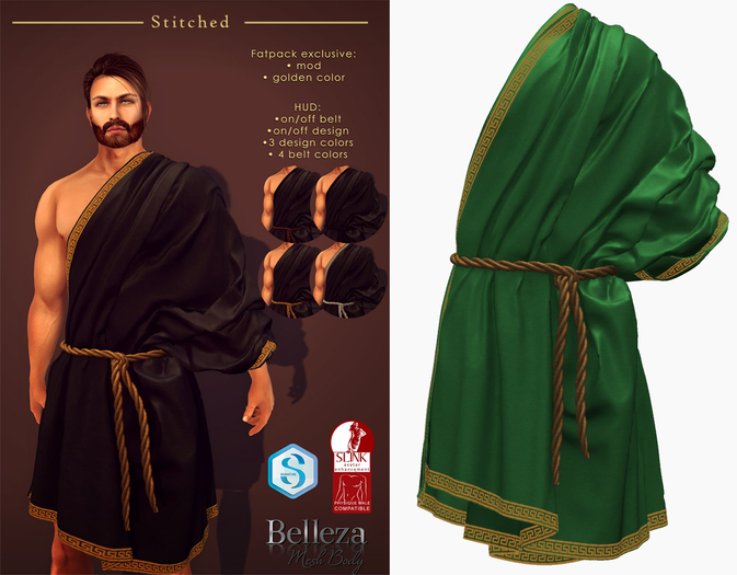(Stitched) Zeus Tunic - Green