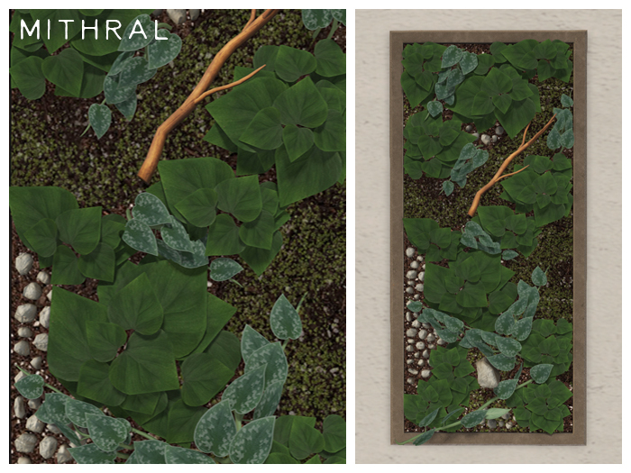 Mithral * Living Wall Display (Silver)