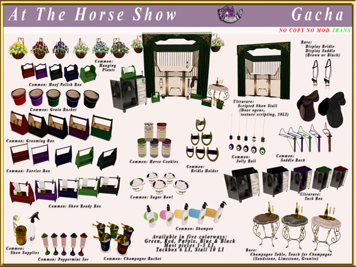 *E* At the Horse Show (Green) 5 pc set