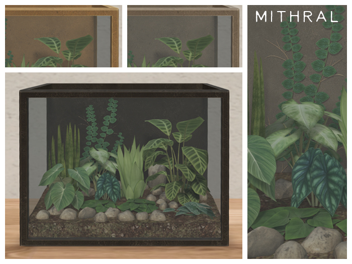 Mithral * Glass Box Terrarium (Metal Pack)