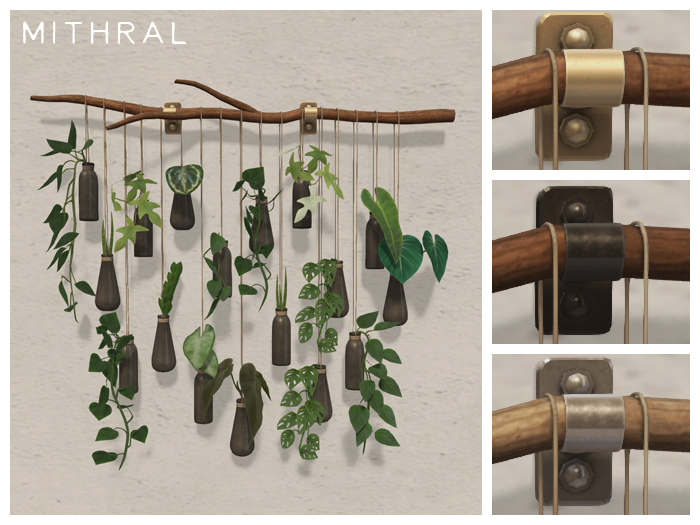 Mithral * Branch Wall Display (Black Ceramic)