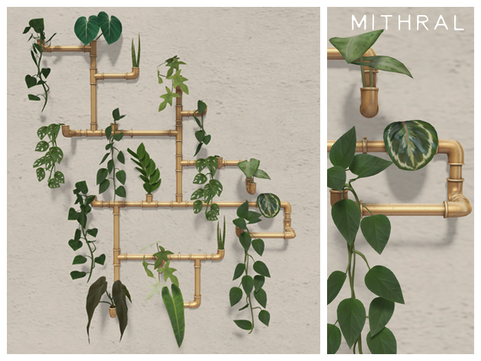 Mithral * Wall Pipe Display Fat Pack
