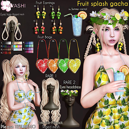 #19 [^.^Ayashi^.^] Eyko hair RARE