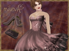 milevA's Florence Melon Day dress + scarf + purse + shoes