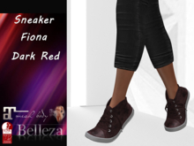 {RP} Female Sneaker Fiona Mid High Dark Red