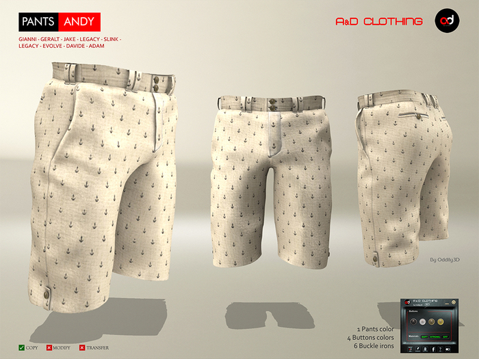 A&D Clothing - Pants -Andy- Tan