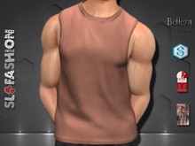 Men's Training Tank Top - BROWN