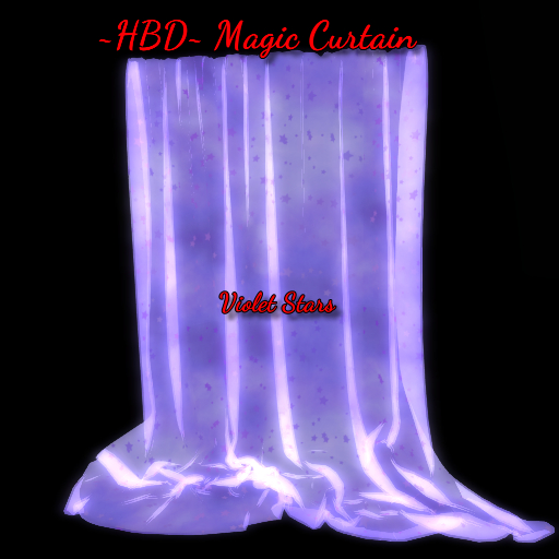 ~HBD~ Magic Curtain Violet Stars
