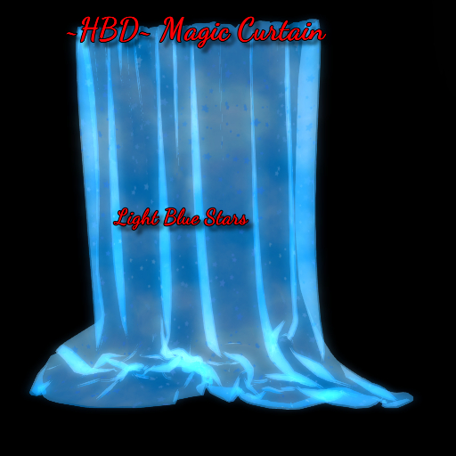 ~HBD~ Magic Curtain Light Blue Stars