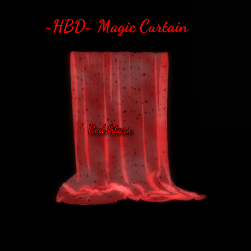 ~HBD~ Magic Curtain Red Stars