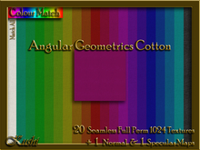 !Kushi! AngularGeometricsCOTTON Textures -WearToUnpack