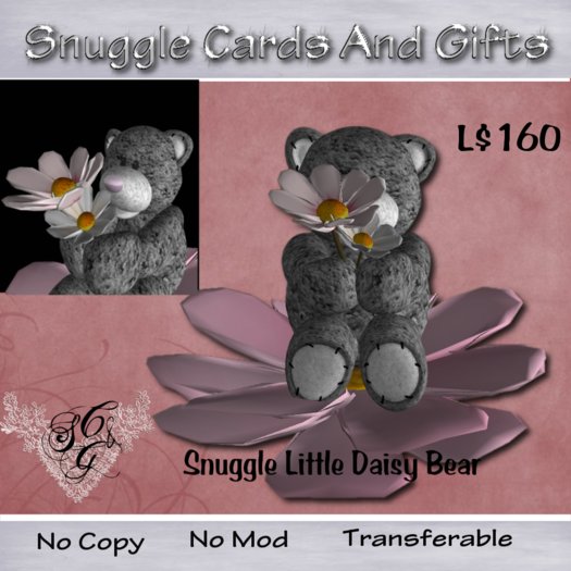 'Snuggle' Little Daisy  bear boxed