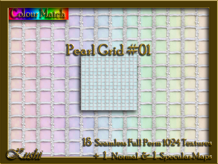 Pearl Grid #01 Seamless Textures