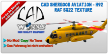 CAD SA Sikorsky H-92 RAF SQ 22 Texture