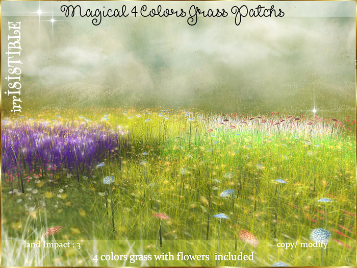 irrISIStible : MAGICAL 4 COLORS GRASS PATCHS