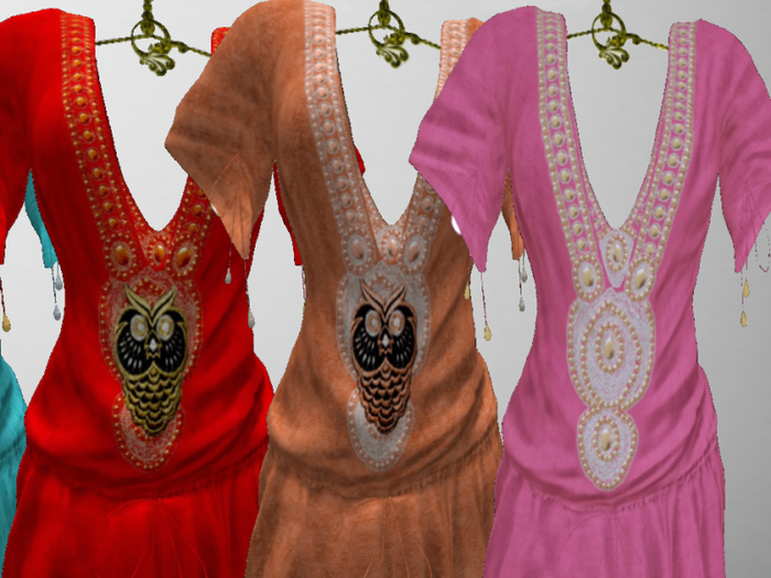 Orange Red Sea Dress
