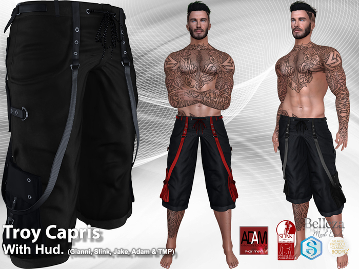 Troy Capris Pants Black (ADD/WEAR)