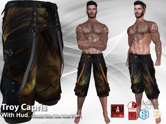 Troy Capris Pants Waves (ADD/WEAR)