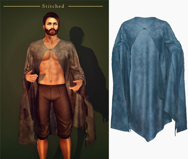(Stitched) Wretched Cape - Blue