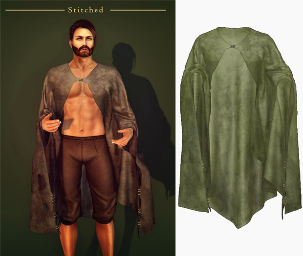 (Stitched) Wretched Cape - Green