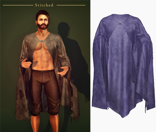 (Stitched) Wretched Cape - Purple