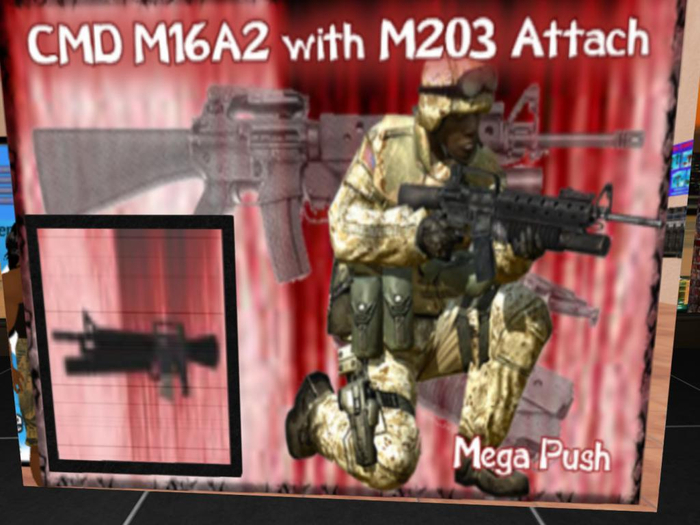 CMD M16A2 WITH M203 ATTACHMENT