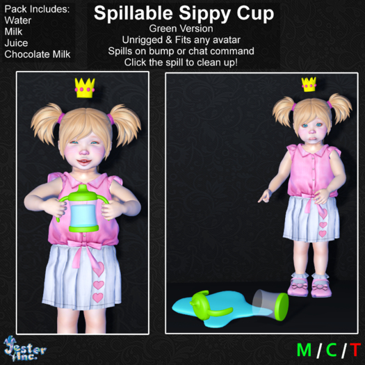 [Jester Inc.] Green Sippy Cup! - Add to Unpack