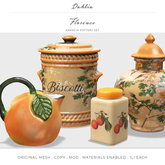 Dahlia - Florence - Arancia Pottery Set  - Orange