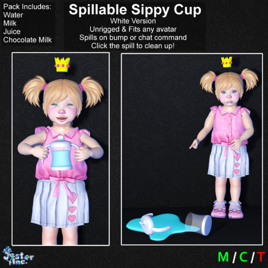 [Jester Inc.] White Sippy Cup! - Add to Unpack