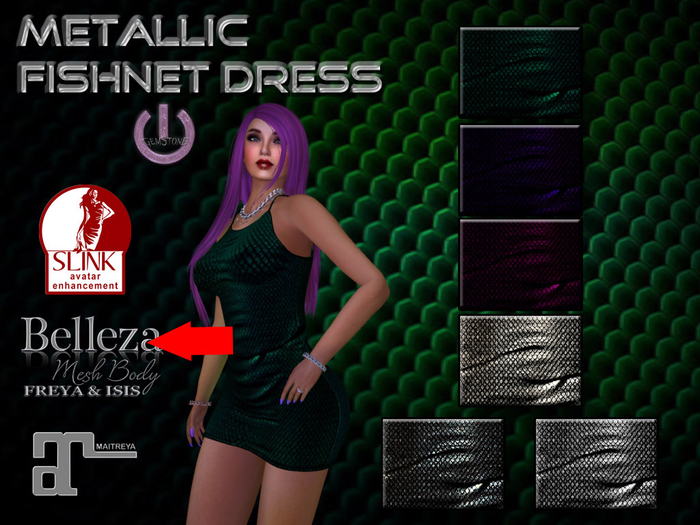 Fishnet Dress-BellezaVenus-Fatpack