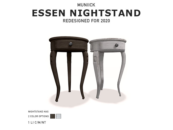 Muniick Essen Nightstand - White (Add Me)