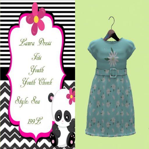 {PJ} Laura Dress-Sea-Y/CH (ADD)
