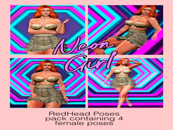 [REDHEAD POSE] - Neon Girl