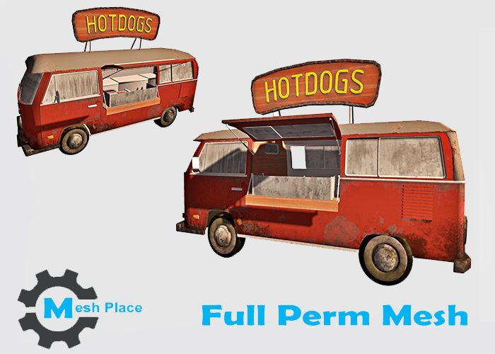 Mesh Place - Hot Dogs Van - Full Perm Mesh