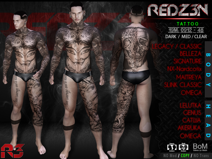 [ R3 ] Tattoo & Applier 19M. 0912 - 48