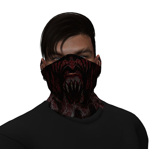 Demon Fangs Mask Rigged Add