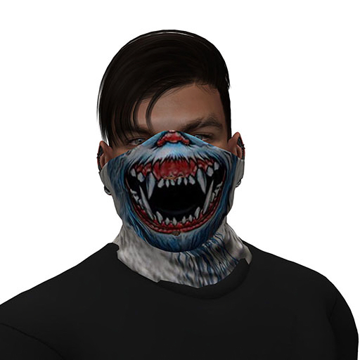 Blue Wolf  Mask Rigged  ADD